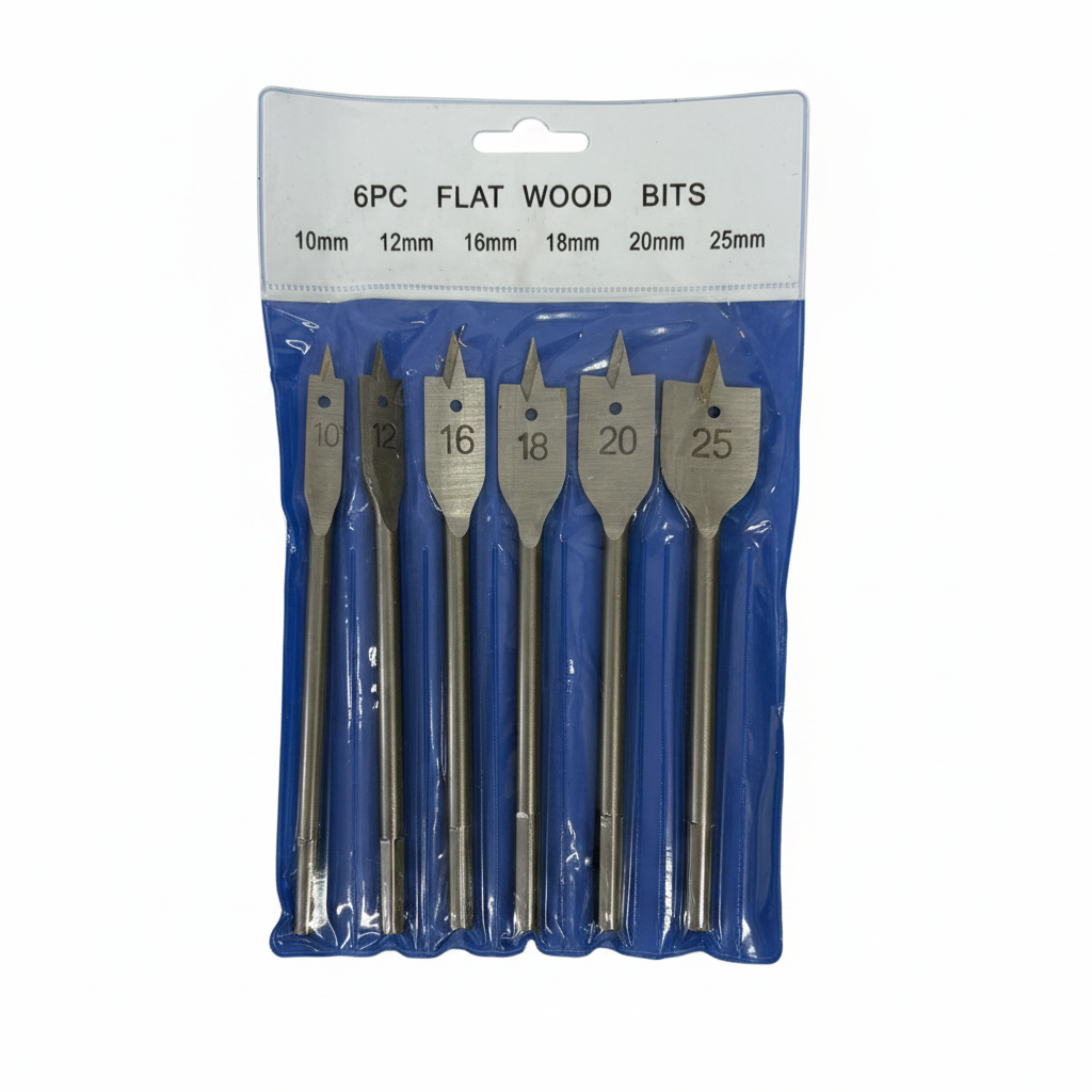 Set pljosnatih burgija za drvo 6PCS