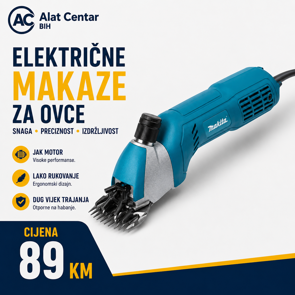 Električna mašina za šišanje ovaca