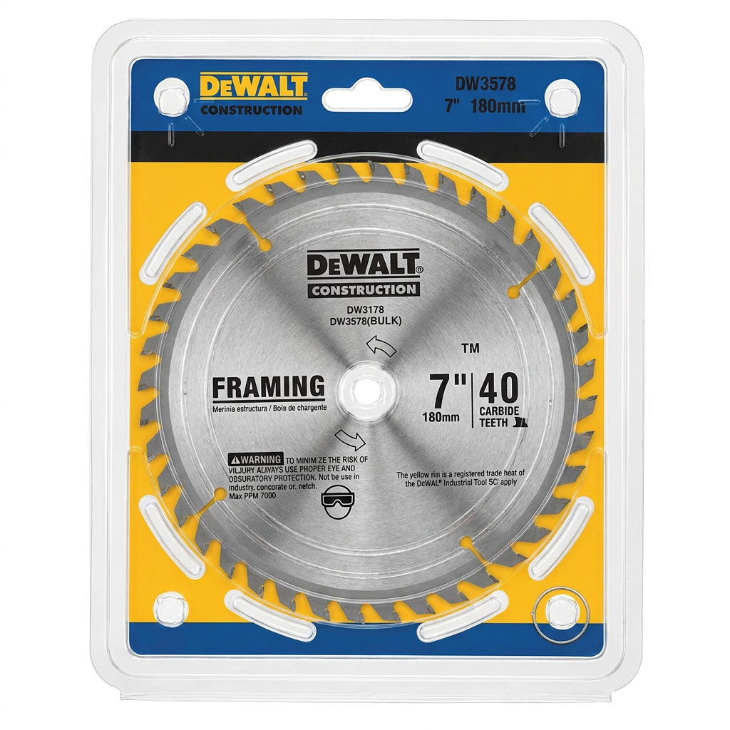 DEWALT Karbidni TCT List za Drvo 180mm 40 Zuba